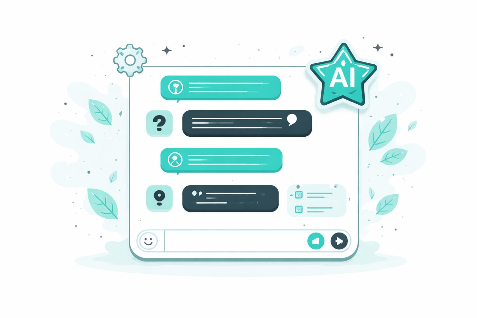 AI tutor chat interface helping a student
