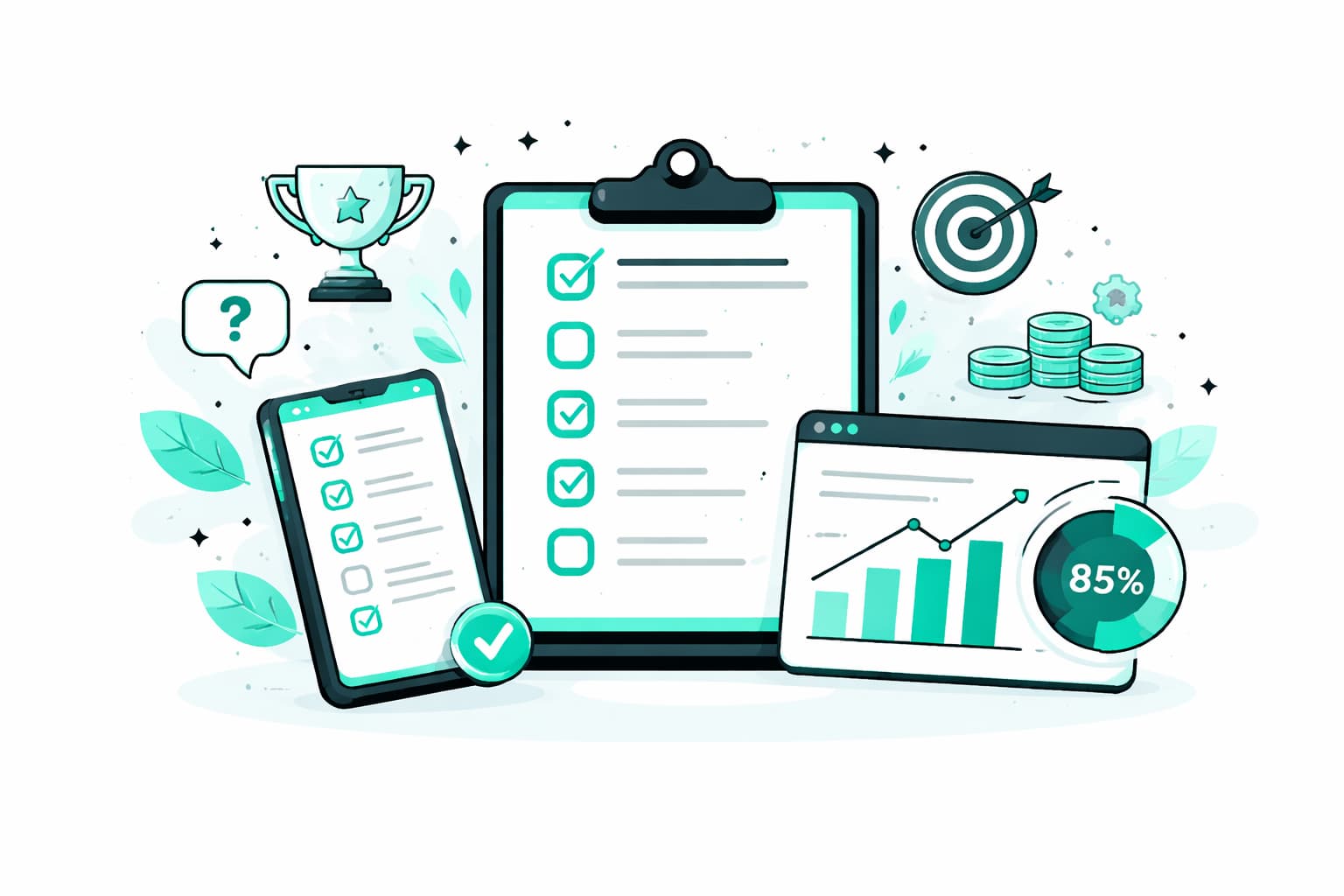 AI-generated adaptive quiz interface